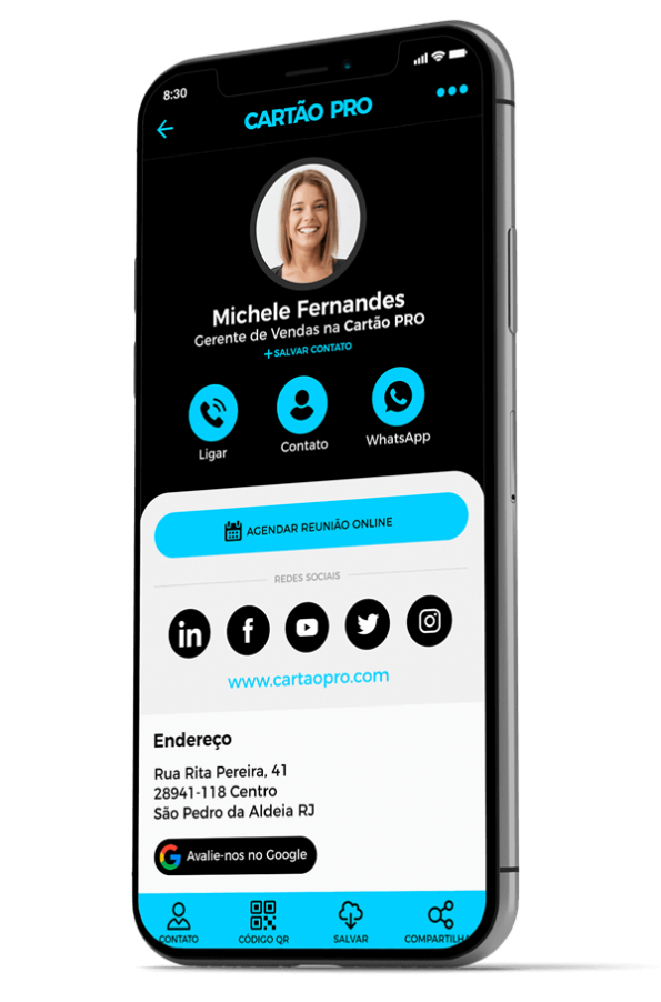 Cartão de Visita Digital com NFC