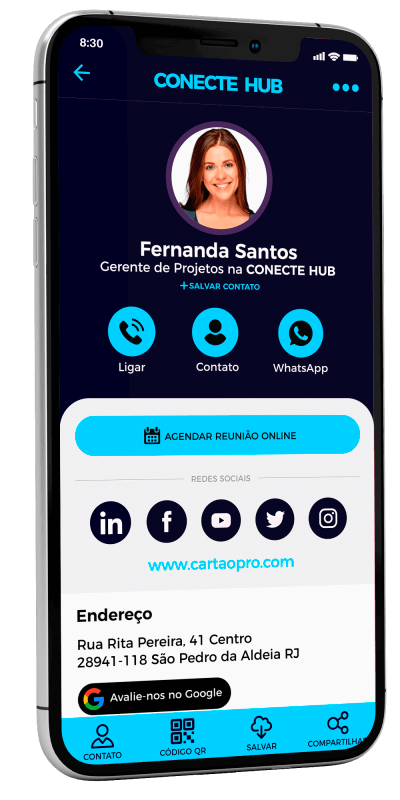Cartão de Visita Digital NFC
